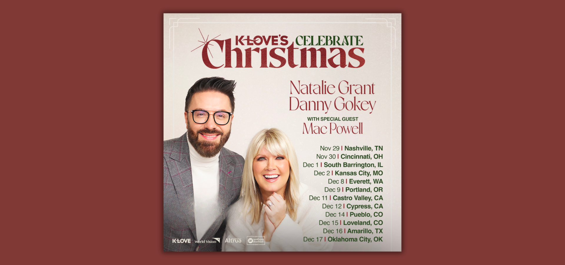 K LOVE Announces Celebrate Christmas Tour